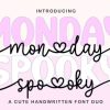 Monday Spooky Script Font