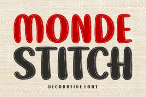Monde Stitch Font