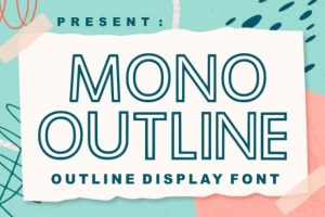 Mono Outline Font