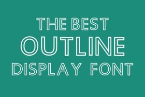 Alternative view of Mono Outline Font