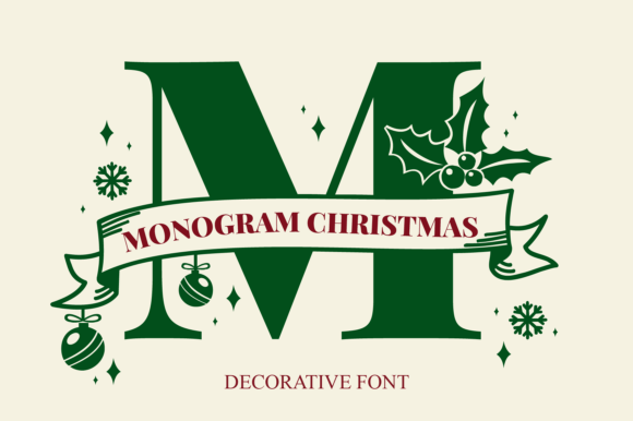 Monogram Christmas Font