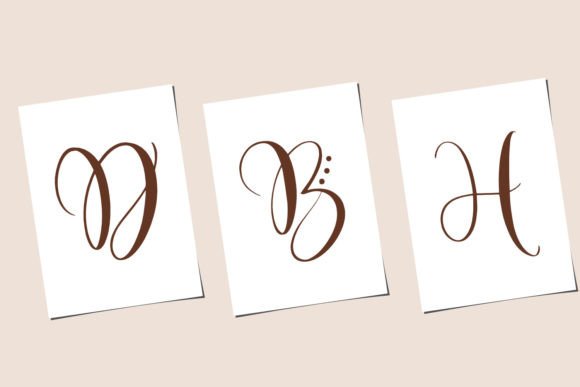 Monogram Cute Caliga Font - Image 2