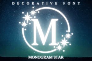 Monogram Star Font