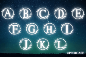 Alternative view of Monogram Star Font