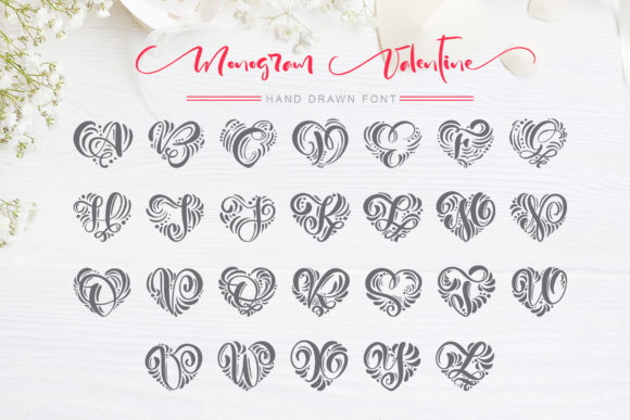 Monogram Valentine Font - Image 4
