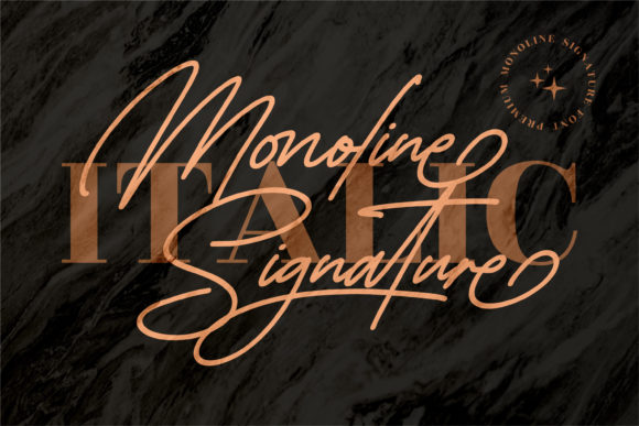 Monoline Signature Font - Image 2