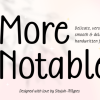 More Notable Font