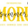 More Summer Duo Font