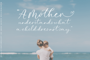 Alternative view of Mother Font