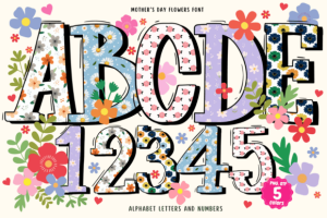 Mother's Day Flowers Font