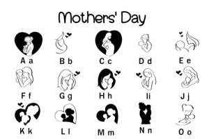 Alternative view of Mothers' Day Font