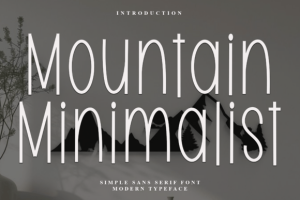 Mountain Minimalist Font