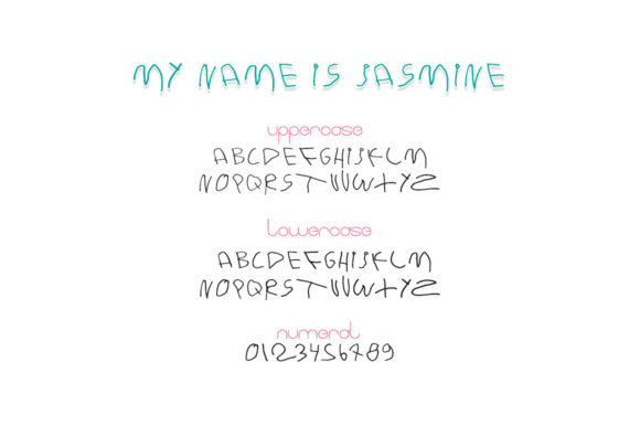 My Name is Jasmine Font - Image 6