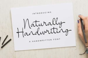 Naturally Handwriting Font