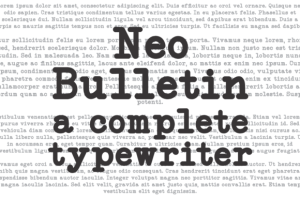 Alternative view of Neo Bulletin Family Font