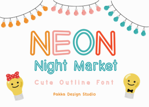 Neon Night Market Font