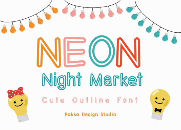 Neon Night Market Font