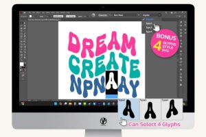 Alternative view of New Wave Font