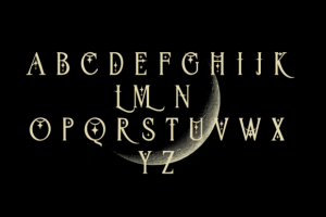 Alternative view of New Moon Font