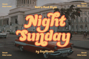 Night Sunday Font