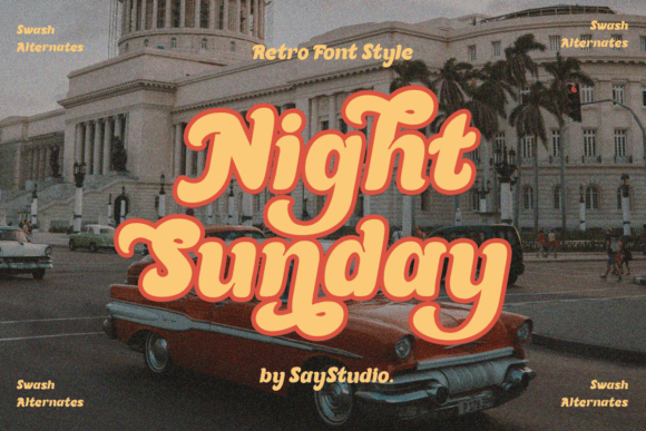 Night Sunday Font