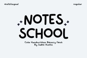 Notes School Font