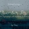 November Rain Font