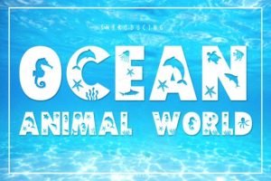 Ocean Animal World Font
