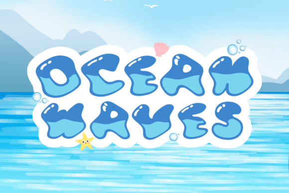Ocean Waves Font