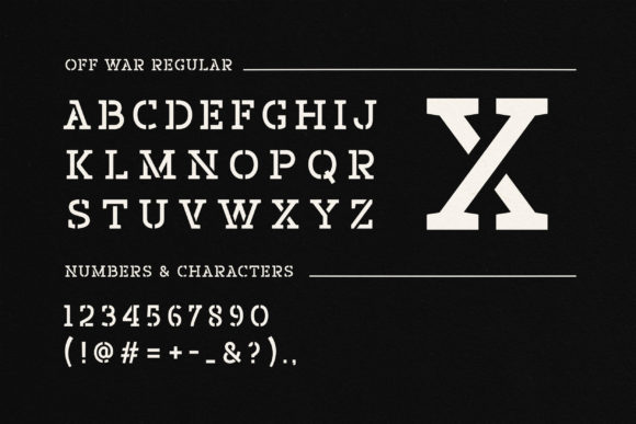 Off War Font - Image 2