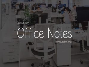Office Notes Font