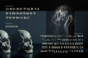 Alternative view of Old Charlotte Font