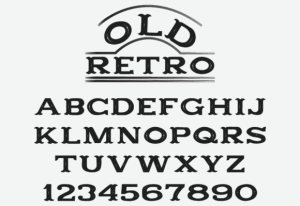 Old Retro Font