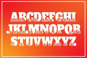 Alternative view of On Fire Font