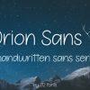 Orion Sans Font