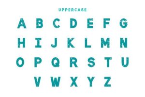 Alternative view of Over Jump Font