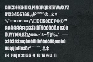 Alternative view of Over Thinking Font
