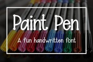 Paint Pen Font