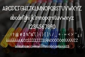 Alternative view of Paint Pen Font