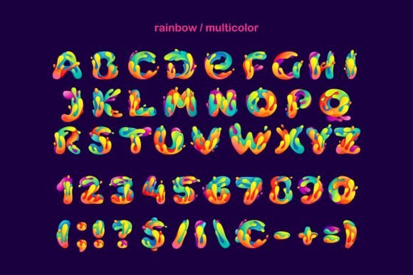 Paint Splashes Font - Image 3