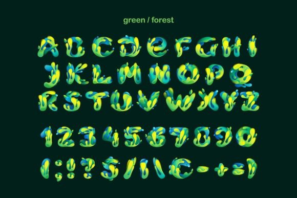 Paint Splashes Font - Image 5