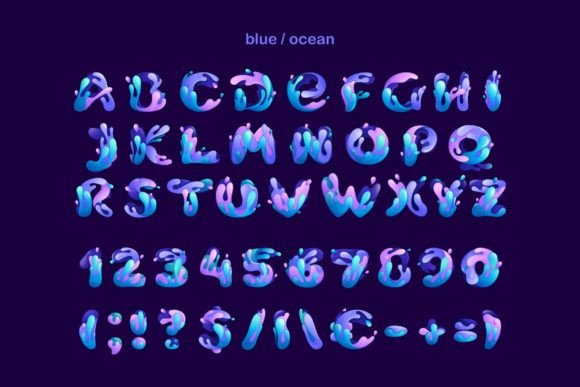 Paint Splashes Font - Image 7