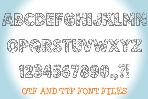 Patchwork Embroidery Font - Image 2