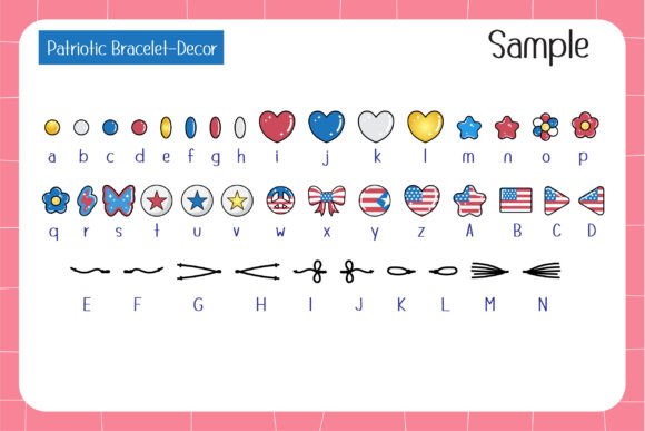 Patriotic Bracelet Font - Image 6