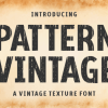 Pattern Vintage Font