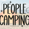 People Camping Font