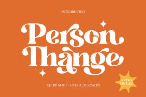 Person Thange Font