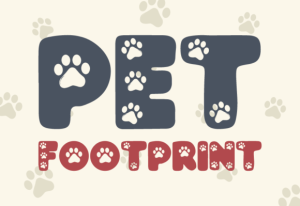 Alternative view of Pet Footprint Font