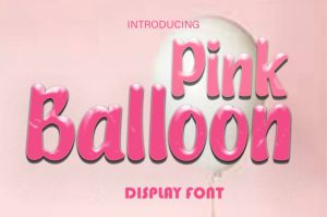 Pink Balloon Font