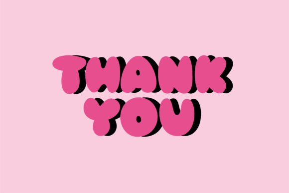 Pink Bubble Font - Image 5